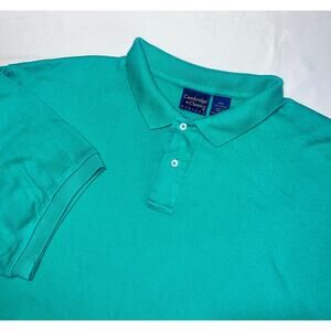 ✨Vintage Cambridge Classics Polo Shirt XXL green 100% Cotton Made in Jamaica